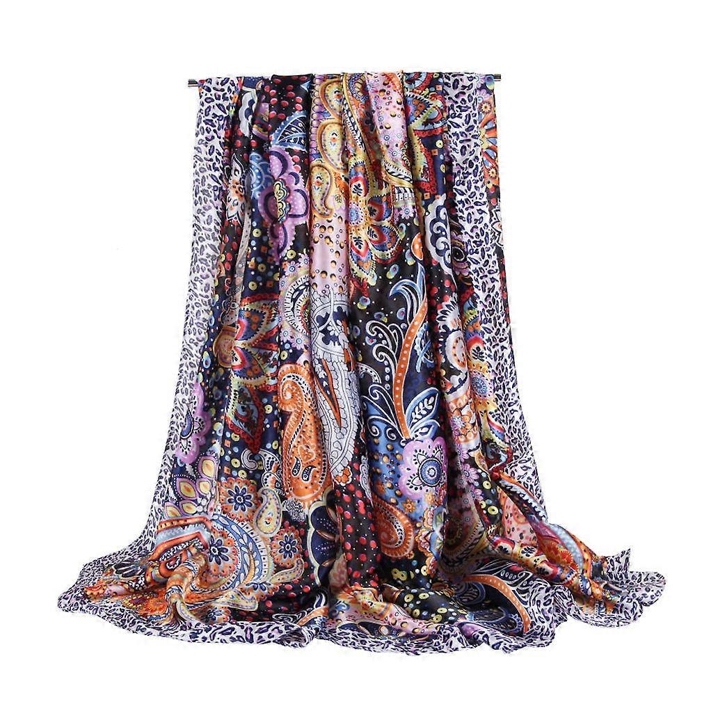 Bufanda de seda Bufanda de moda ligera de satén para dama