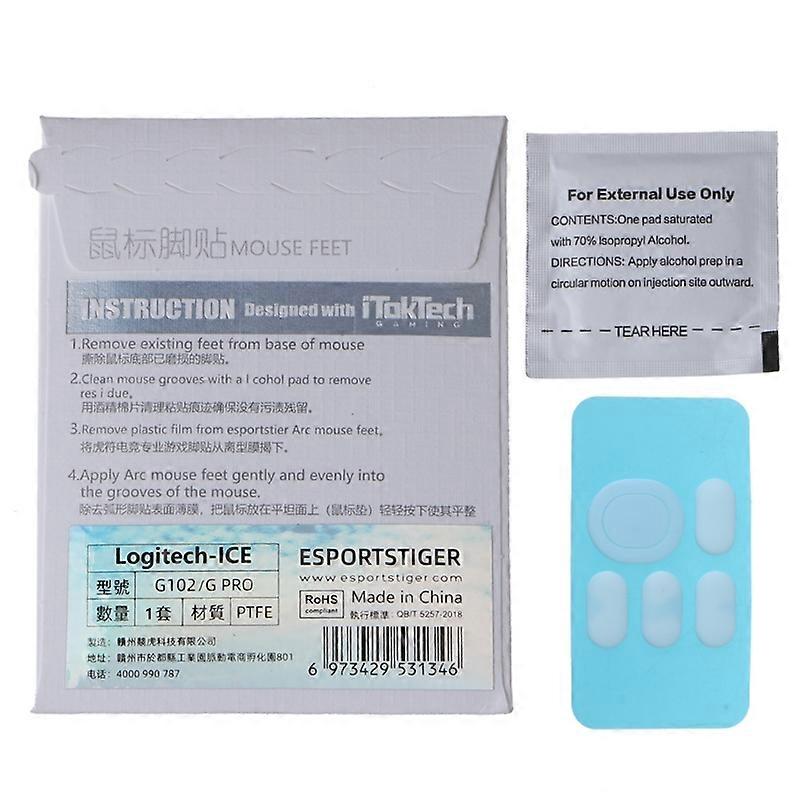 1Pack Mouse Skate logitech G102 G PRO Wired Mouse feet Replacement Glide Feet