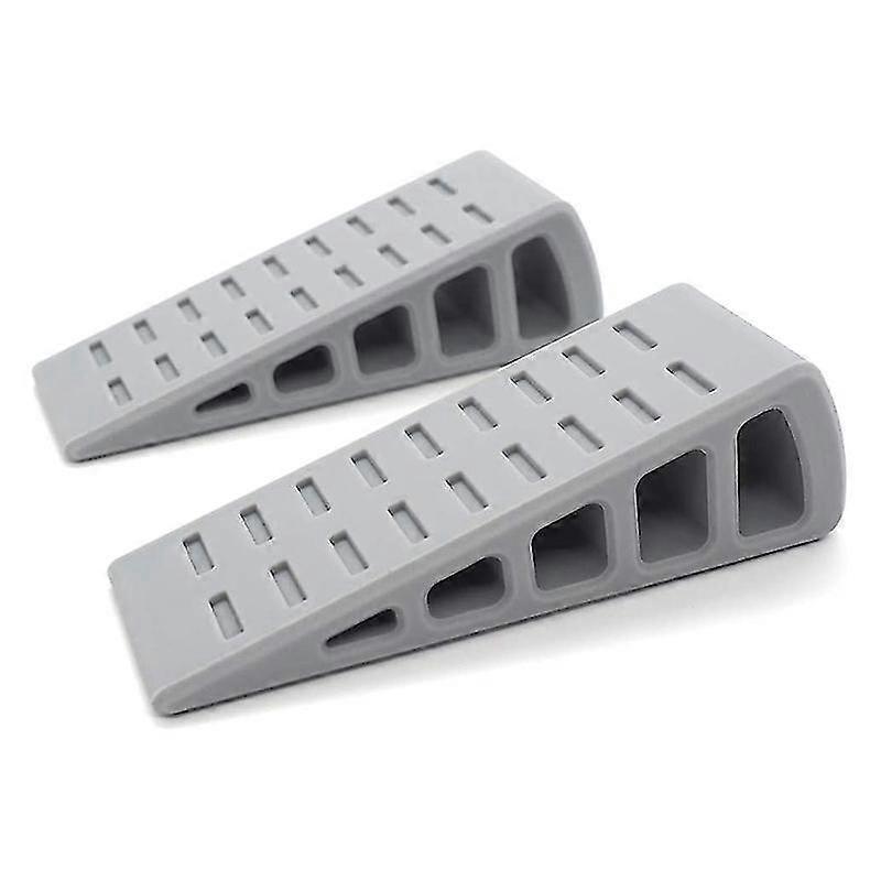 Laptop stand desktop non-slip stand durable ultra-compact computer keyboard vertical ventilation stand 2 pcs gray)