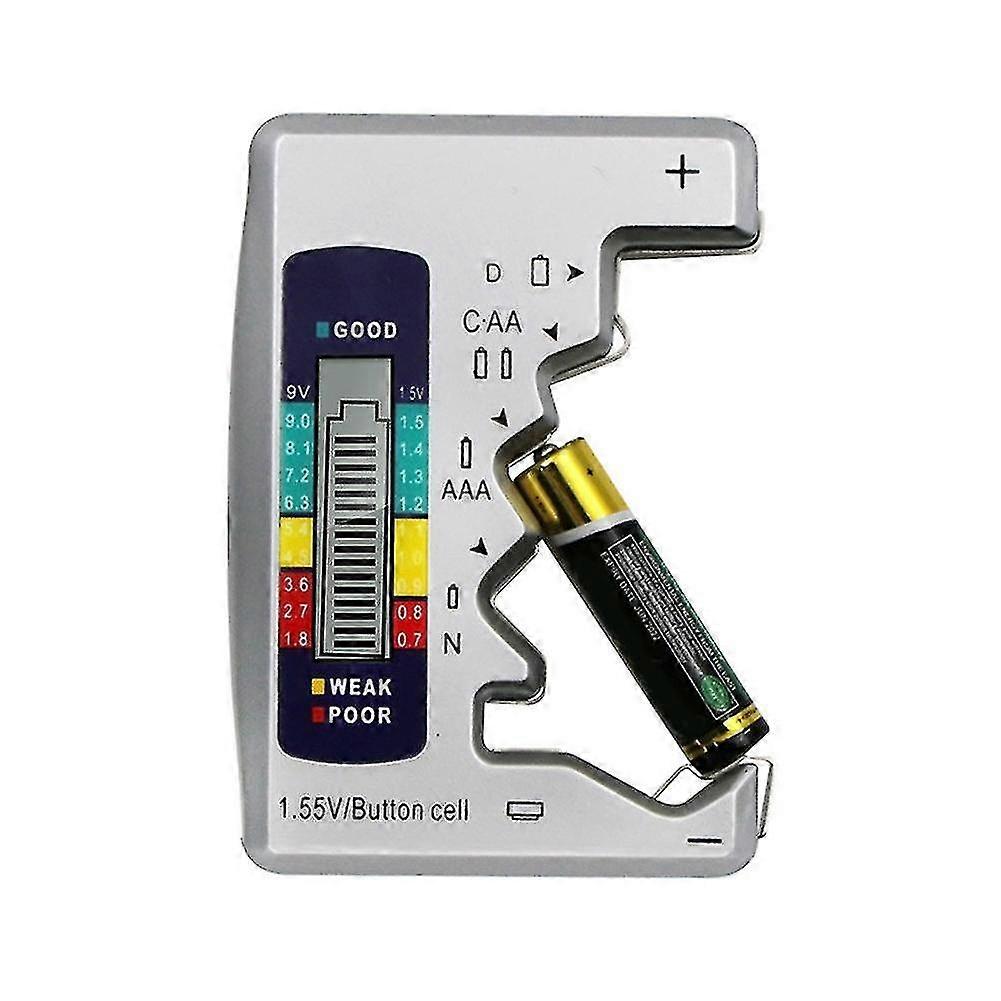 Universal Battery Tester Checker Meter For Aa Aaa C D N 1.55v 9v Button Cell