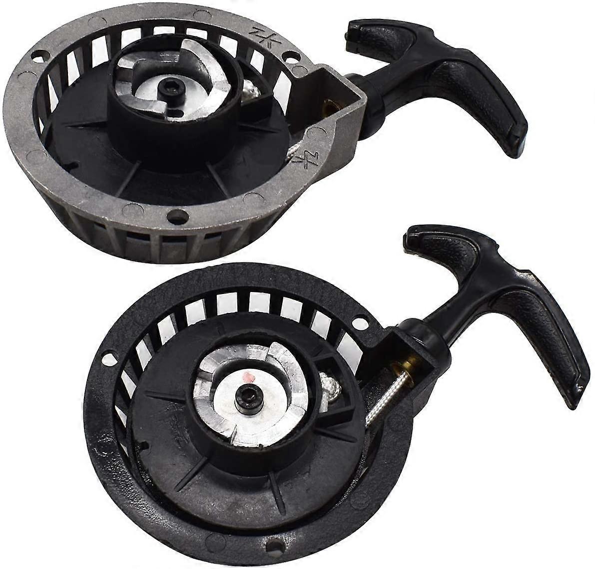 Easy Pull Starter,Tianer 2 Pieces Mini Alloy Pull Starter Recoil Starter Pull Start Recoil Starter Easy Pull for 2 Stroke