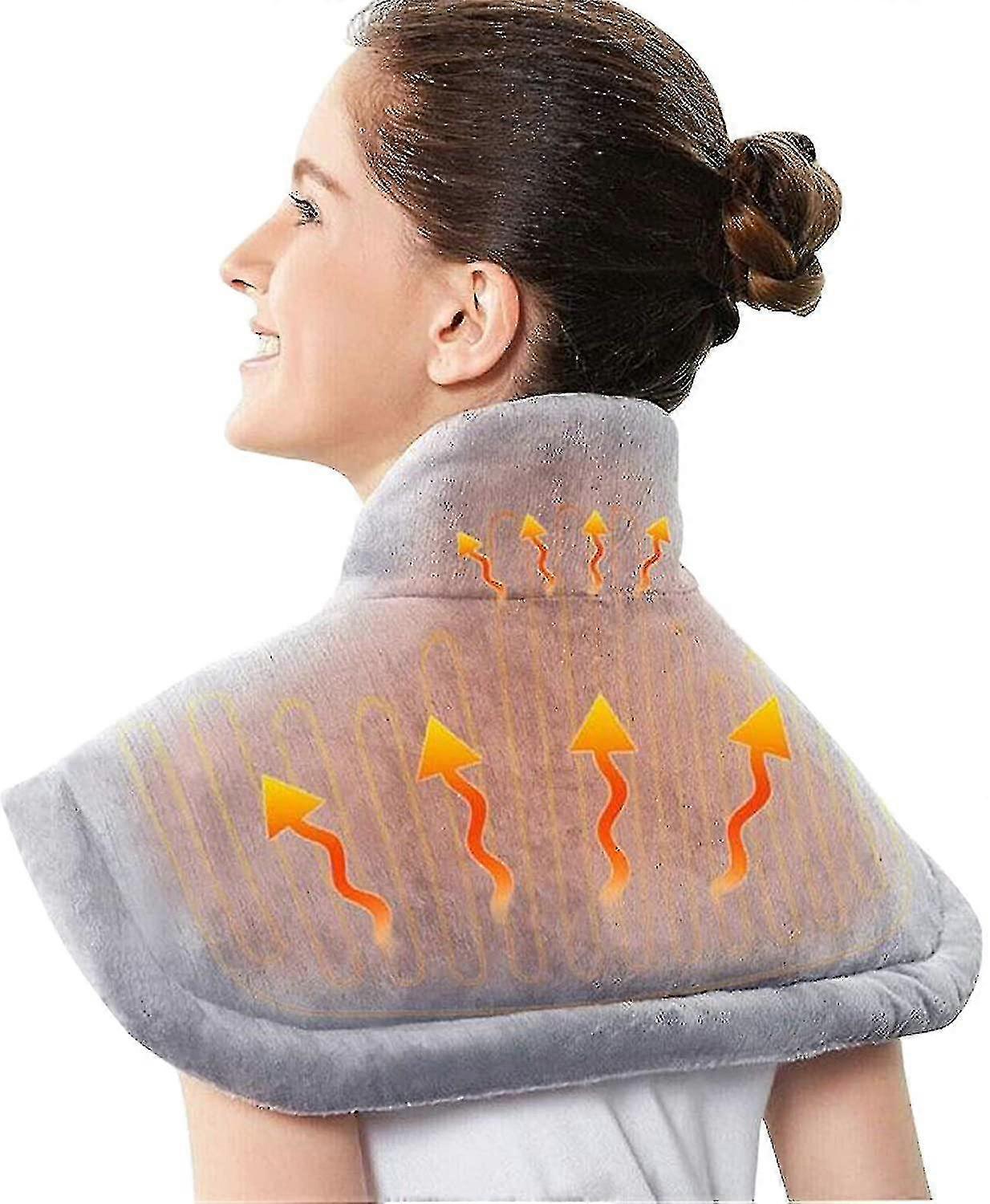 Electric Heating Pad For Back Pain Neck And Shoulders Pad With 3 Temperature