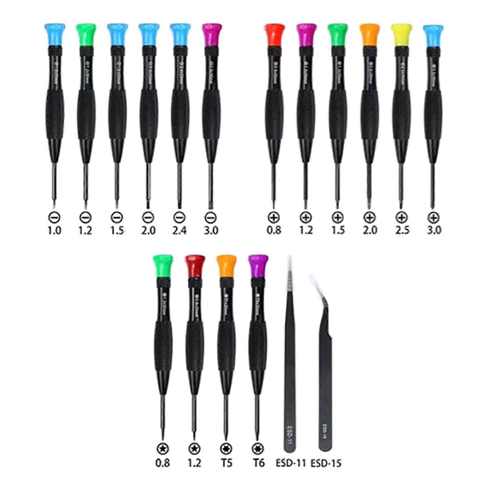 Screwdriver Set with Fish Pattern Handle Magnetic Small Screwdriver Kit 18 Pcs