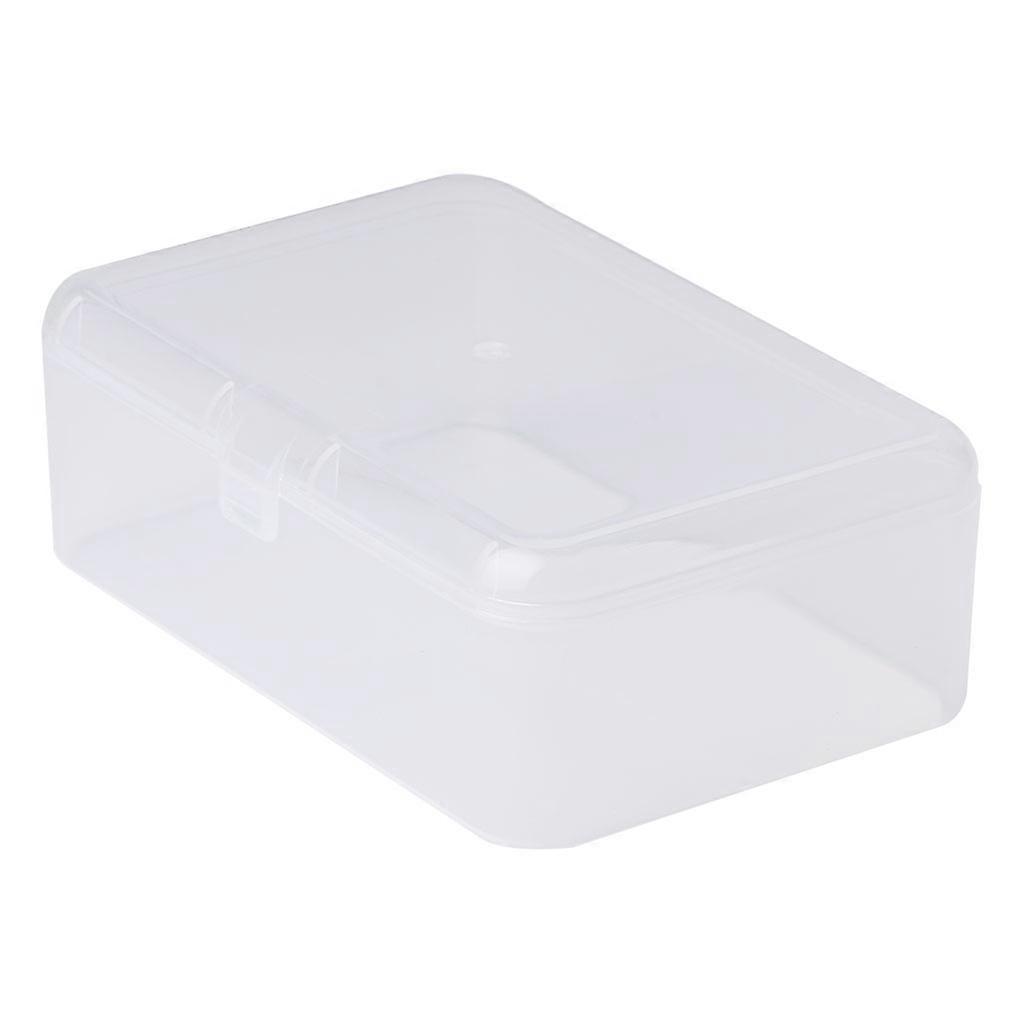 Rectangular Plastic Clear Transparent Storage Box Collection Container Organizer