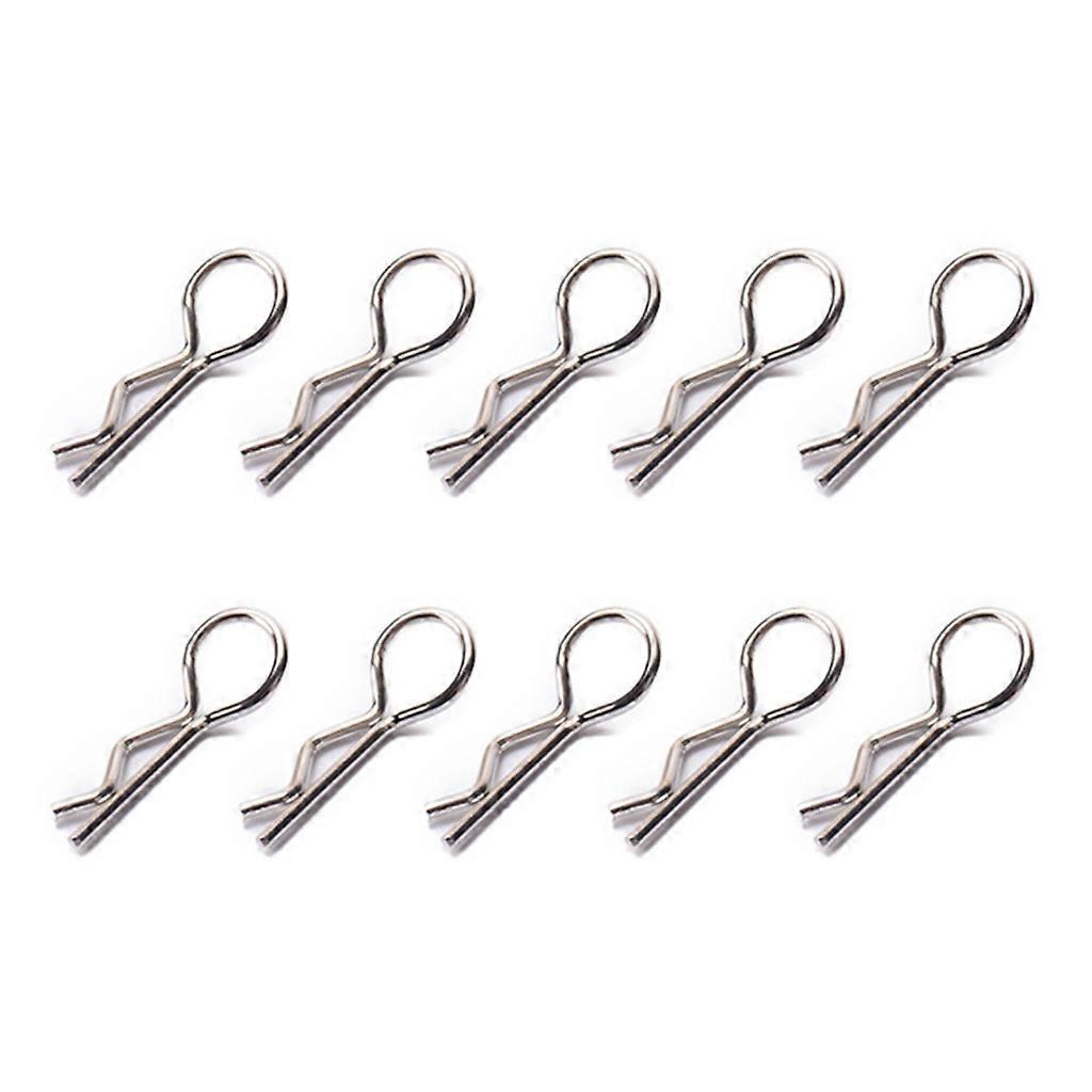 Secure Your RCs Car with Our 10pcs R-Shaped Body Clips Pins for 1/10 1/8 Model