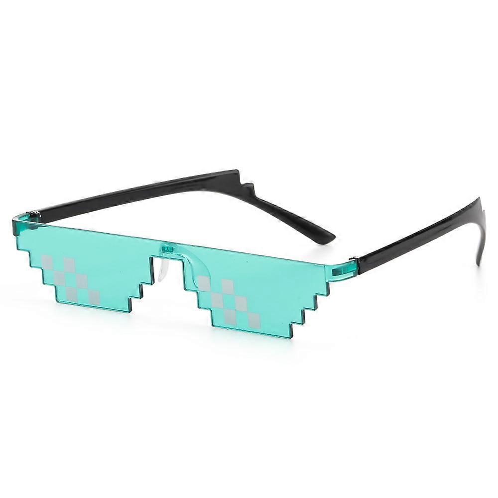 1PC NEW Mosaic Sunglasses Trick Toy Thug Life Glasses Deal With It Glasses Pixel Black Mosaic Sunglasses Cool Jokes Funny Toys