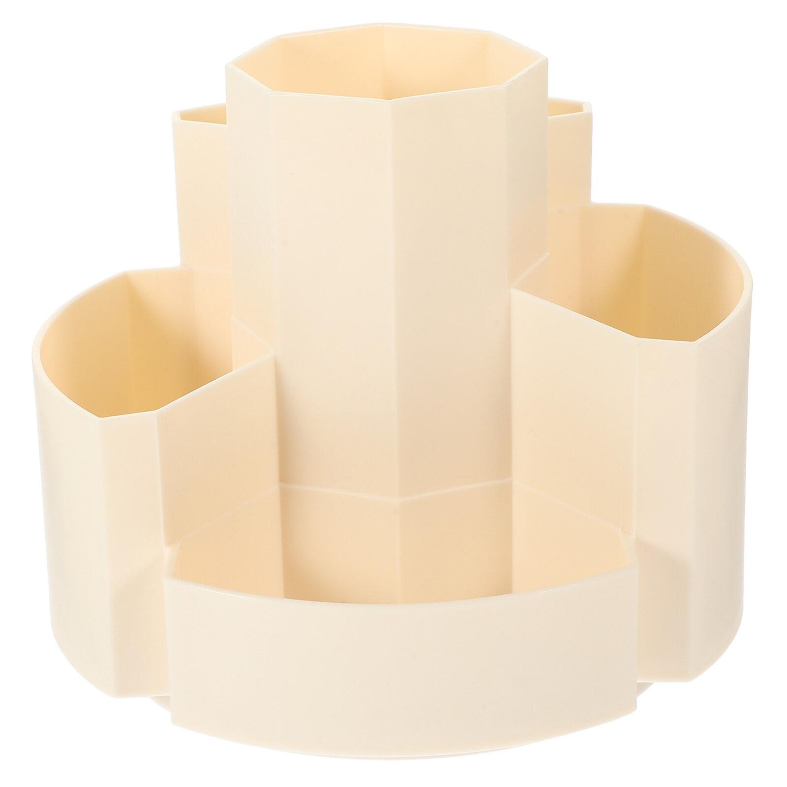 Rotating Brushes Holder Multi-function Rotating Pen Cup Pencil Holder Stationery Desk Organizer
