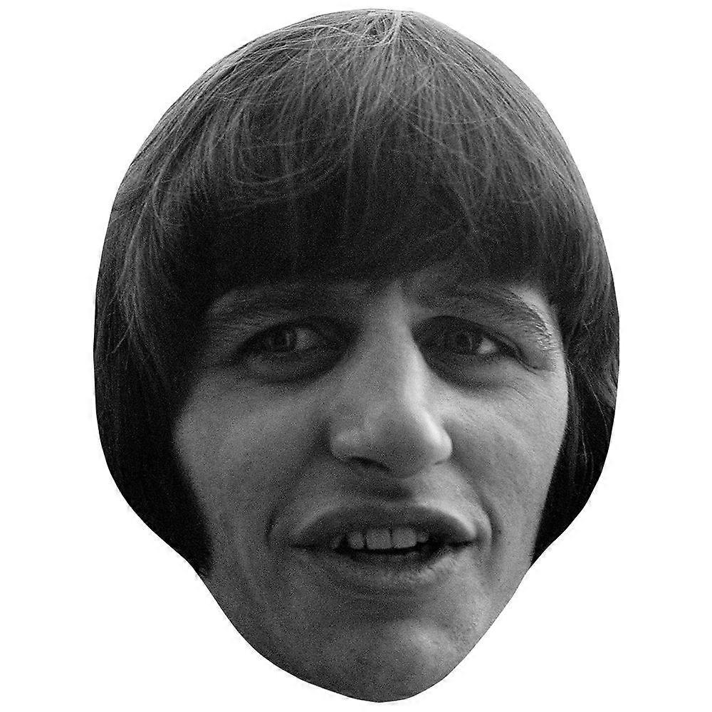 Ringo Starr (BW) Celebrity Mask, Flat Card Face