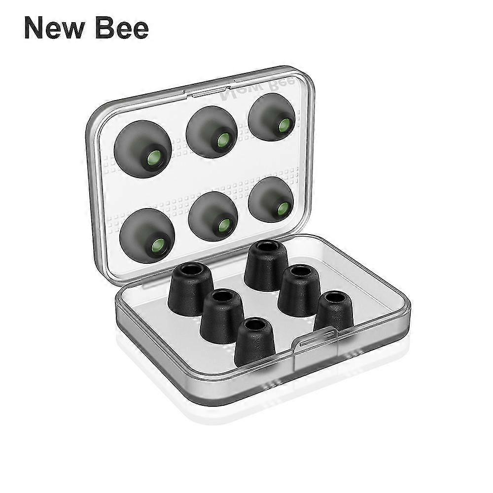 Silicone Earphone Sleeve Slow Rebound Memory Sponge Earplug With Storage Box In-ear Noise Reduction Earcap