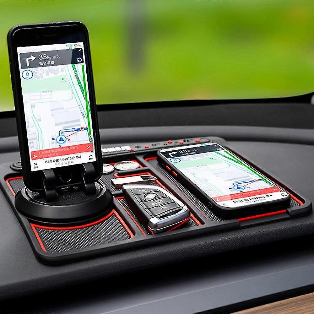 360non-slip 4 In 1 Car Dashboard Gps Phone Holder Phone Pad Mat
