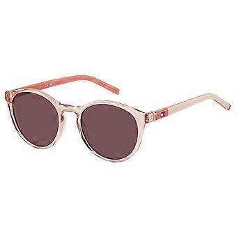 Sunglasses Tommy Hilfiger TH 2121/S PEACH/DARK PINK 47/17/130 unisex