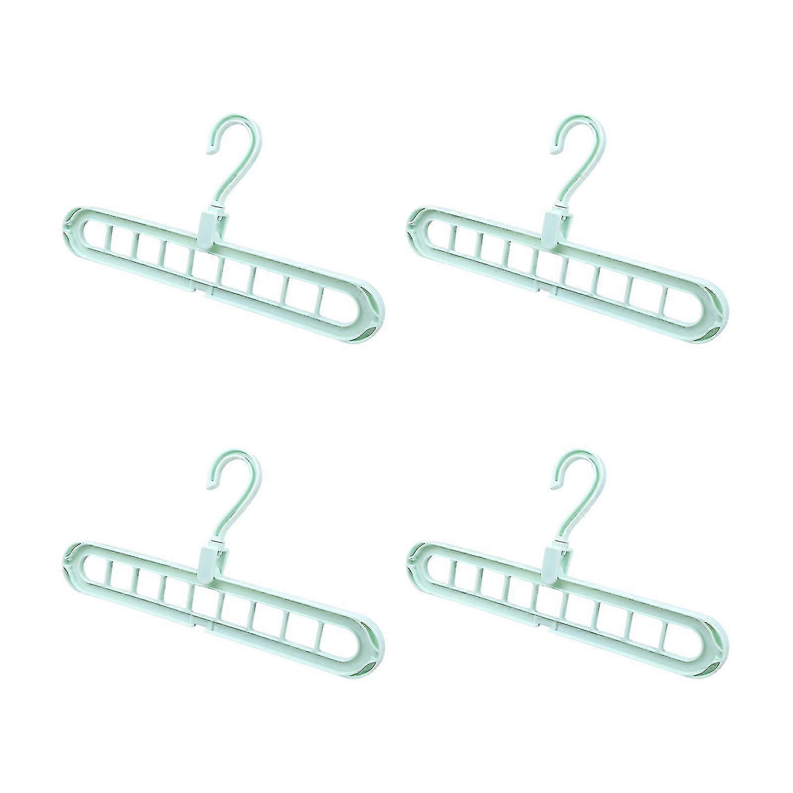 4 Pcs Magic Hanger Organizer, Space Saving Hangers, Standard Hangers With 9 Slots