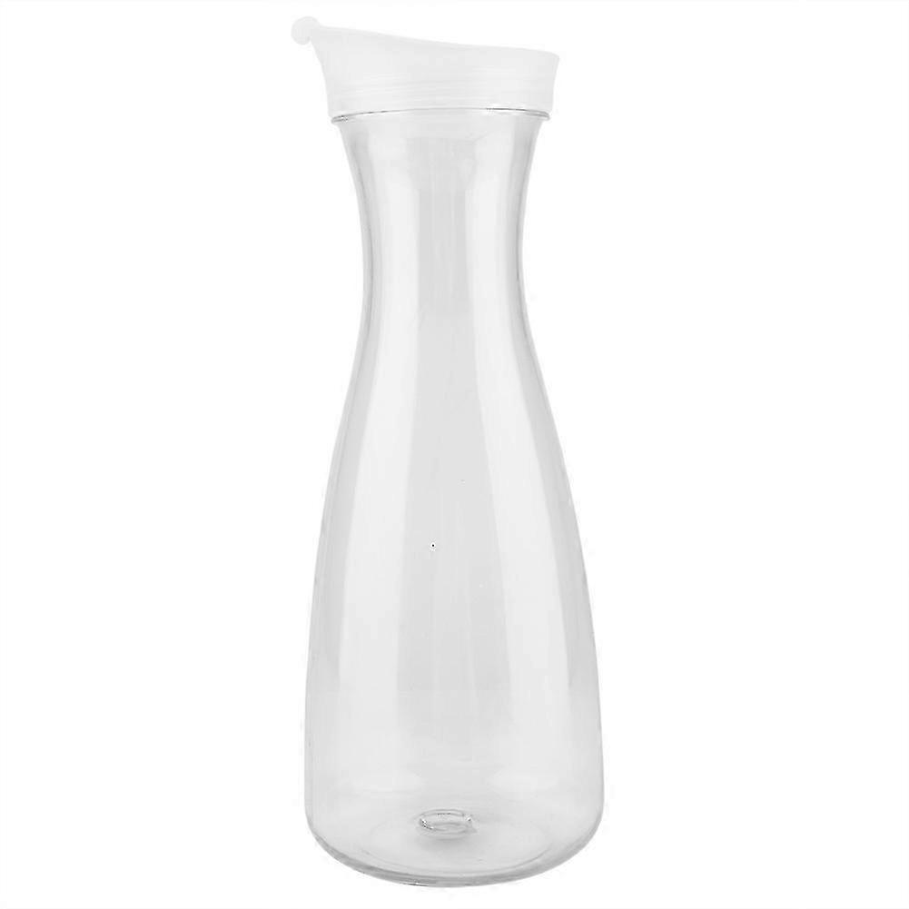 1000ml PC Transparent Juice Bottle Water Jug Ice Cold Juice Jug with Lid for Bar Home Use