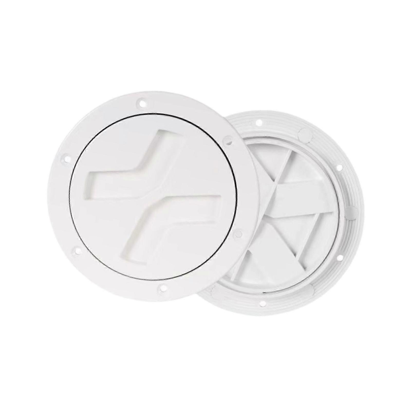 Boat Hatch Waterproof Easy Installation Round Marine Access Port Hatch Cover 4 Inch White