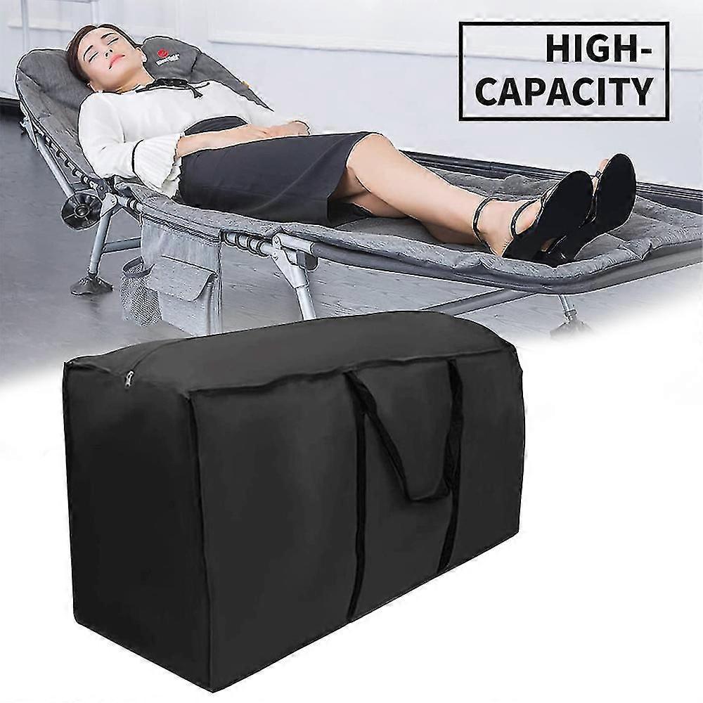 Large Waterproof Patio Cushion Storage Bag - 68x20x30 Inch Oxford Cloth Cover With Zipper