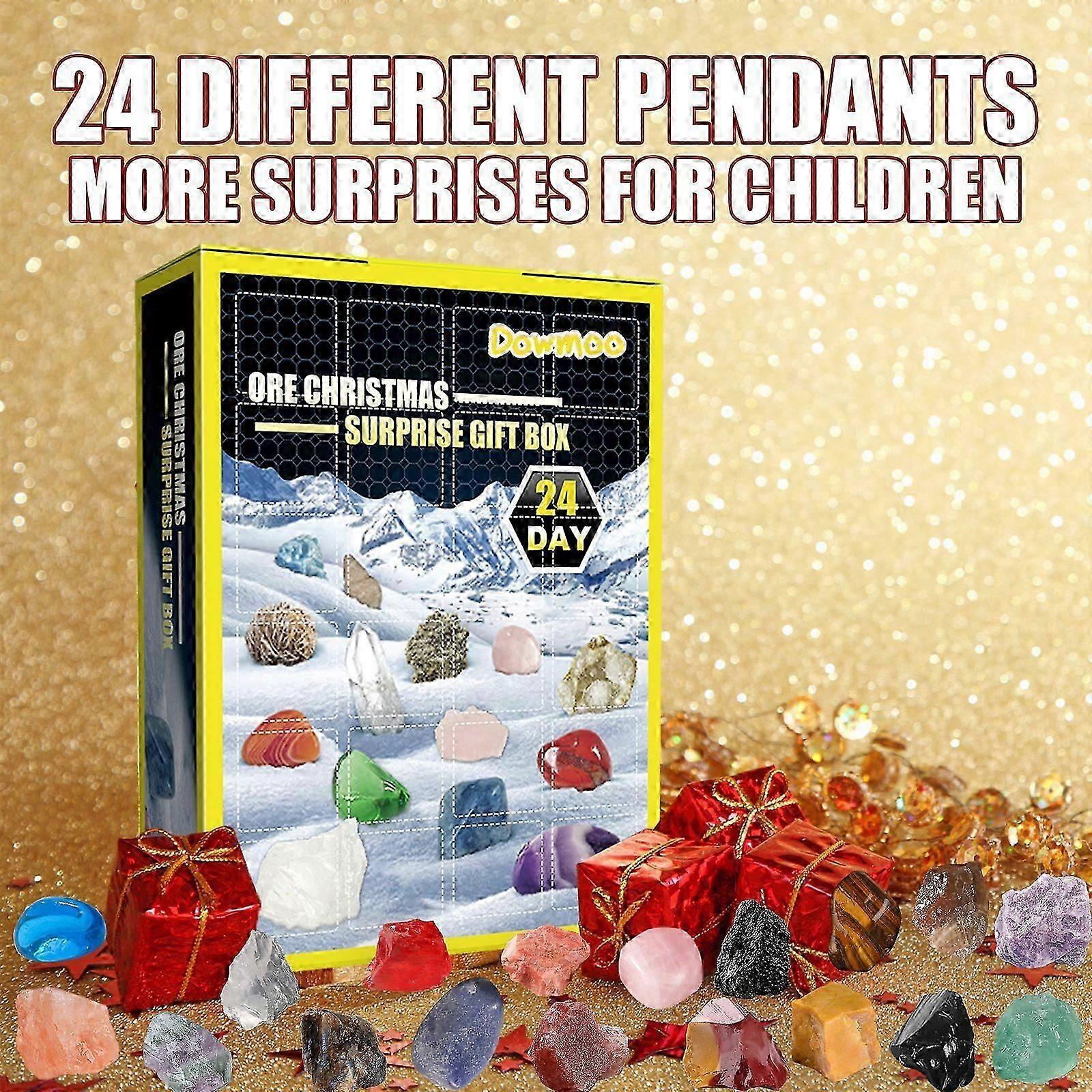 National Geographic Gemstone Advent Calendar - Advent Calendar For Kids With 24 Gemstones To Open Each Day A Complete Rock Collection Christmas Countd