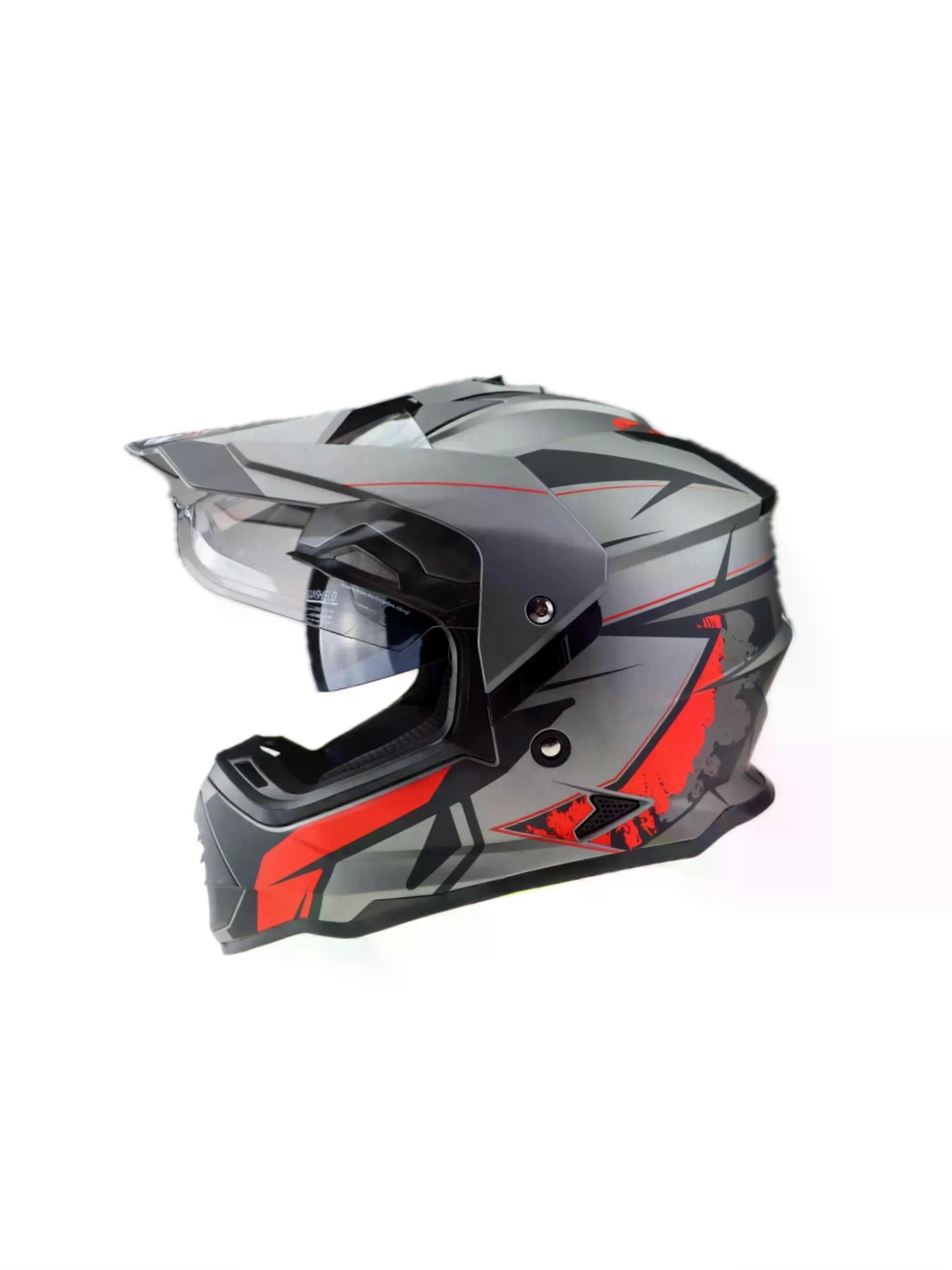 AINHFAAD Dual Sport Adventure Motorcycle Helmet Pinlock Compatible Sun Visor Snowmobile ATV Dirt Bike Off Road Casco Model WS902