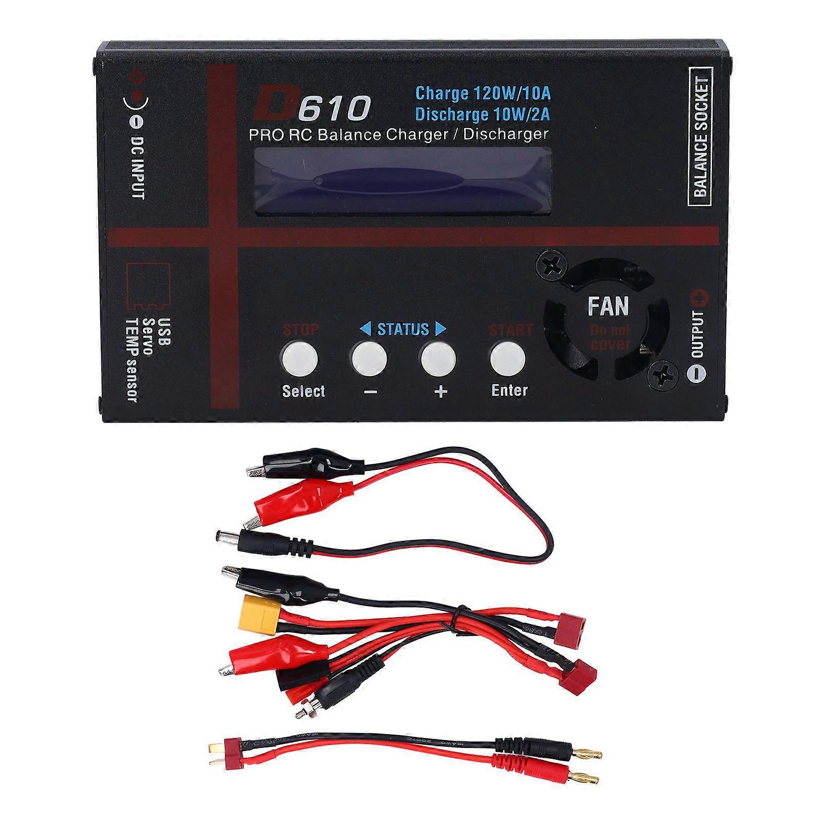 120W 10A nce Charger RC Battery Charger Discharger for Smart Battery I II III 1‑6S LiFe LiHV Li Ion 1‑15S NiCD NiMH