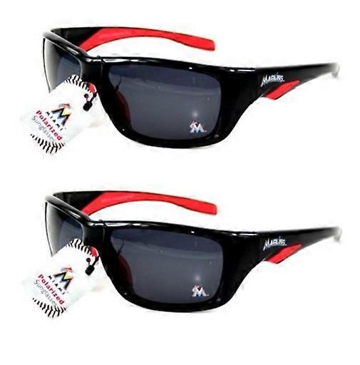 Miami Marlins MLB Polarized Sport Sunglasses 2 Pack