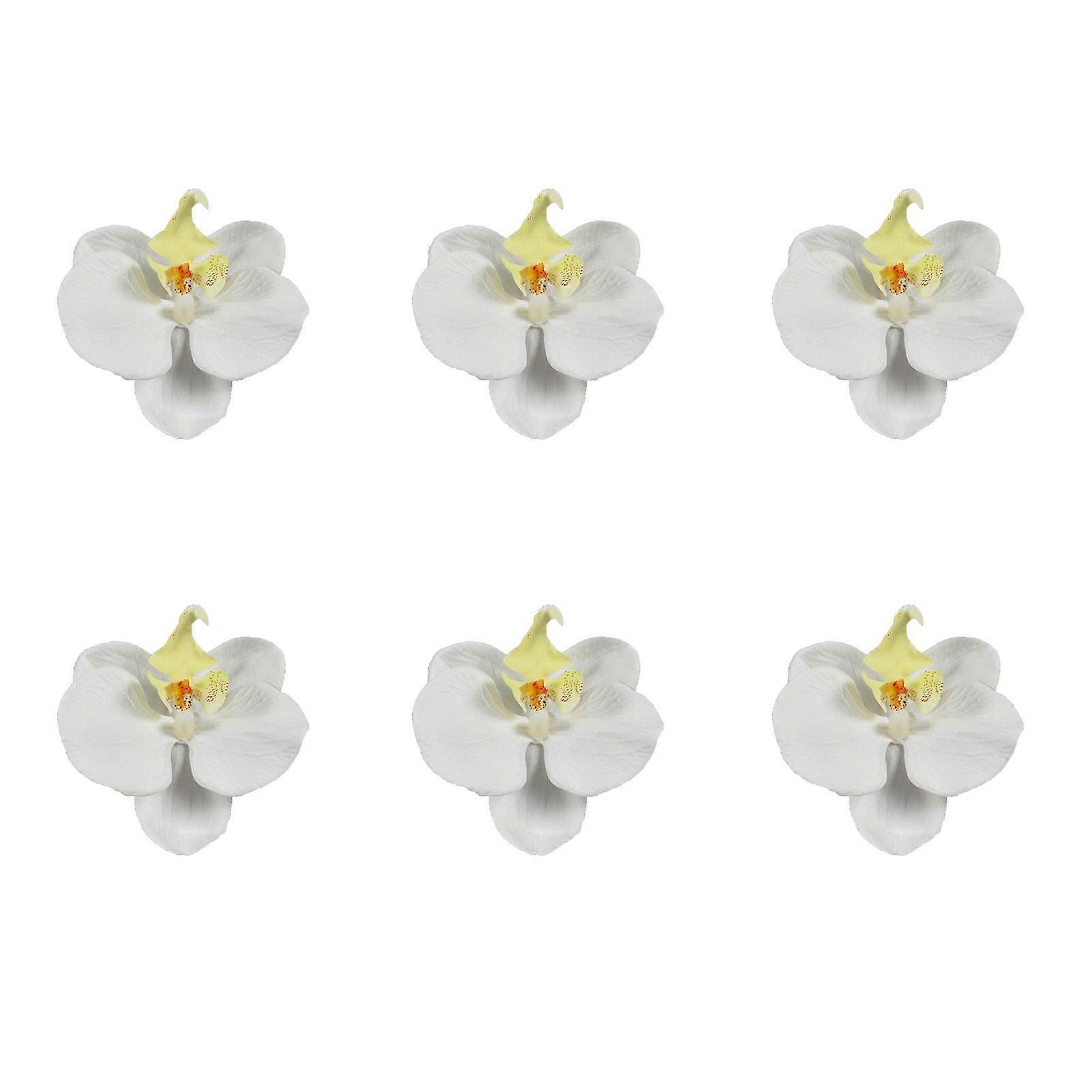 6 Pcs Fleur Artificielle Sans Arrosage Anti-dégradation Papillon Orchidée Fleur DIY Décoration De Mariage Décor À La Maison