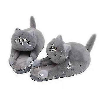 Plush Cotton Slippers Cat Slipper