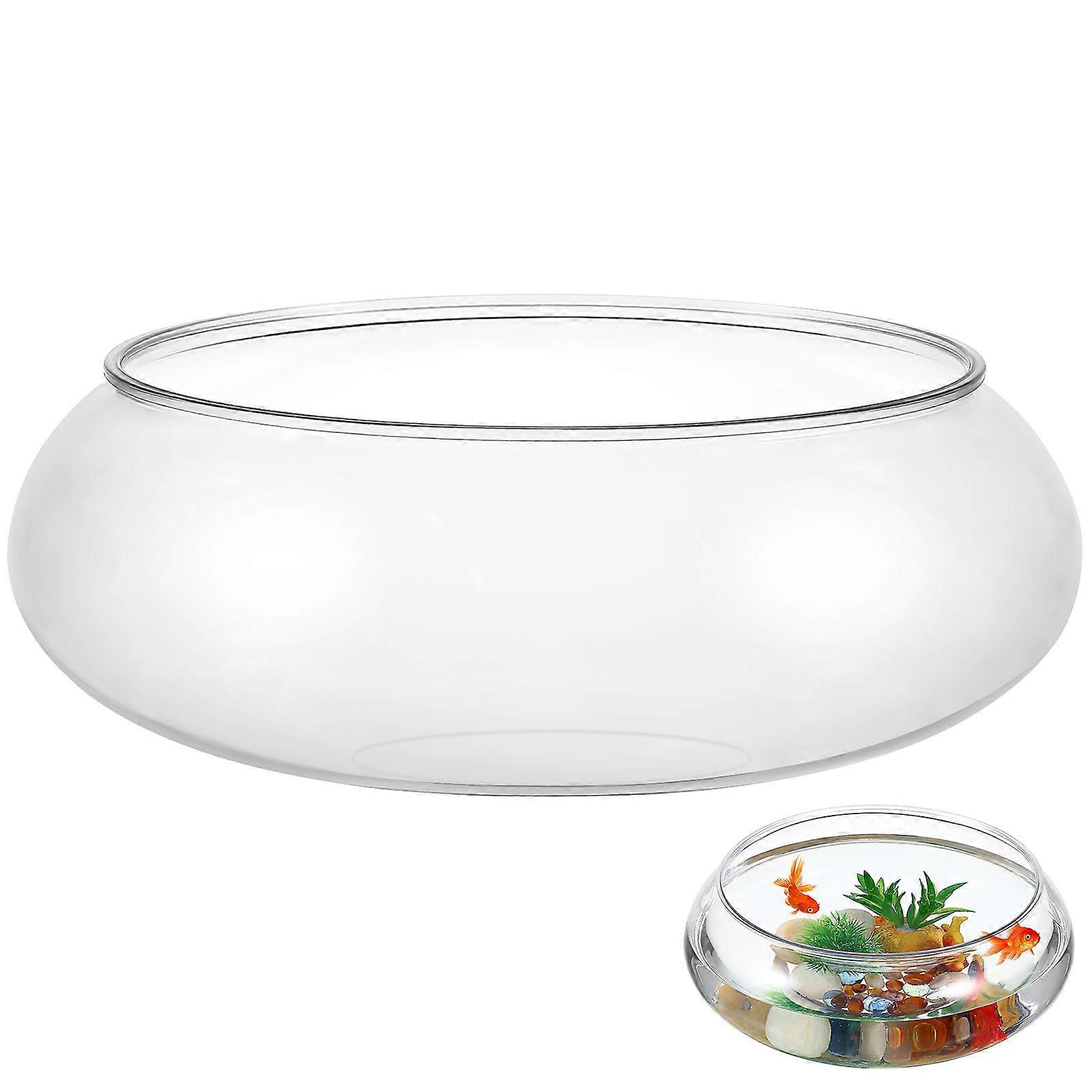 Réservoir d’aquarium transparent Multi-fonction Betta Tank Desktop Réservoir de poissons rouges Décor de bureau 2800ml