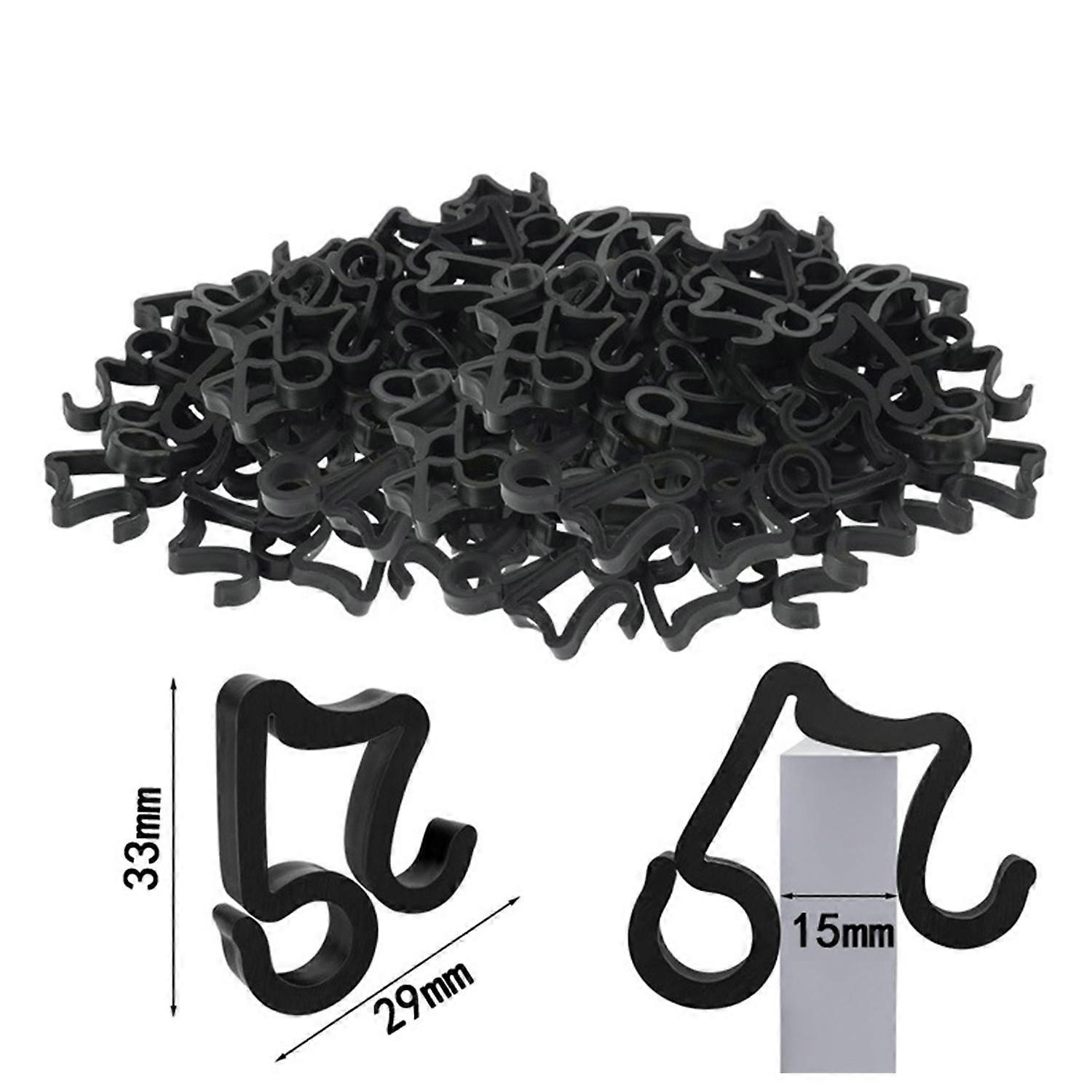 100PCS Light Clips Outdoor Hang Gutter Hooks for Decoration String Lights Lighting Hooks