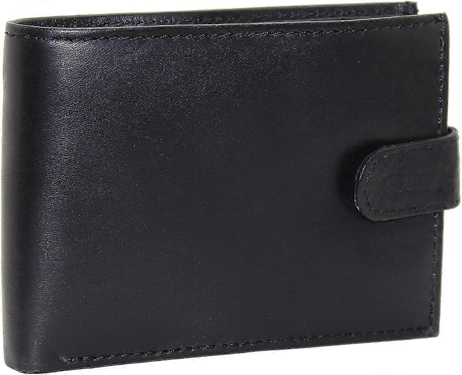 Mens  Notecase Leather Wallet With Zip Coin Pocket