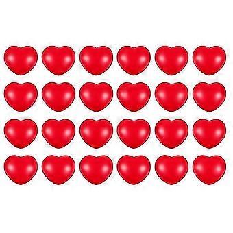 24 Pcs 2.75Inch Stress Balls Valentine'S Day Heart Shapeds Foam Stress Relief Ball for School Carnival Reward