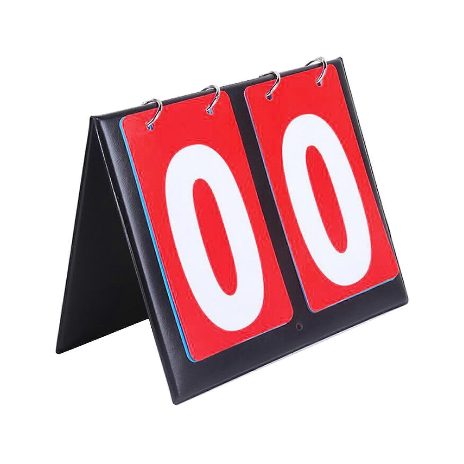 2 digits Table Top Scoreboard, Flips up Multi Use Score Keeper Score Board for