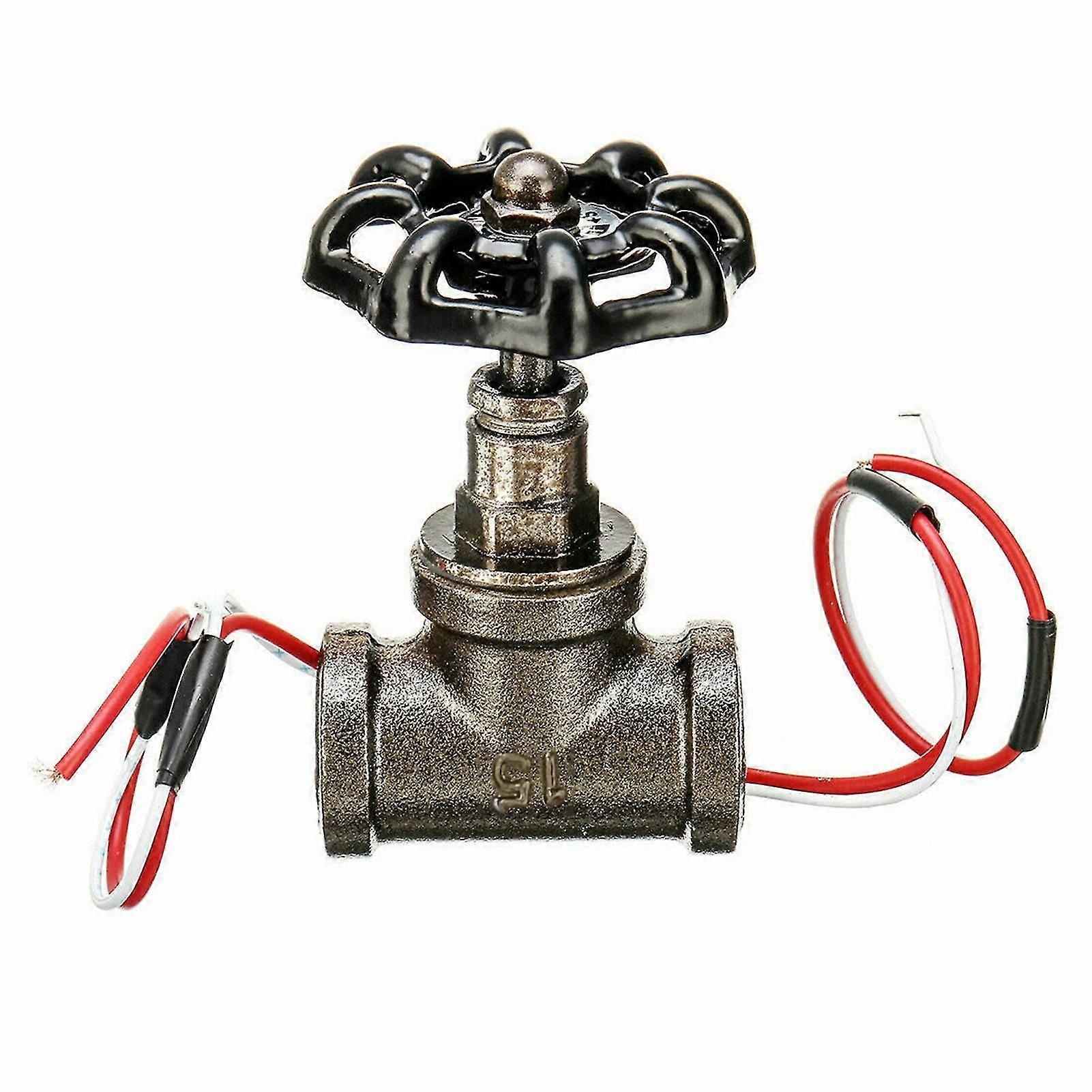Stop Valve Light Switch With Wire For Vintage Steampunk Pipe Table Lamp