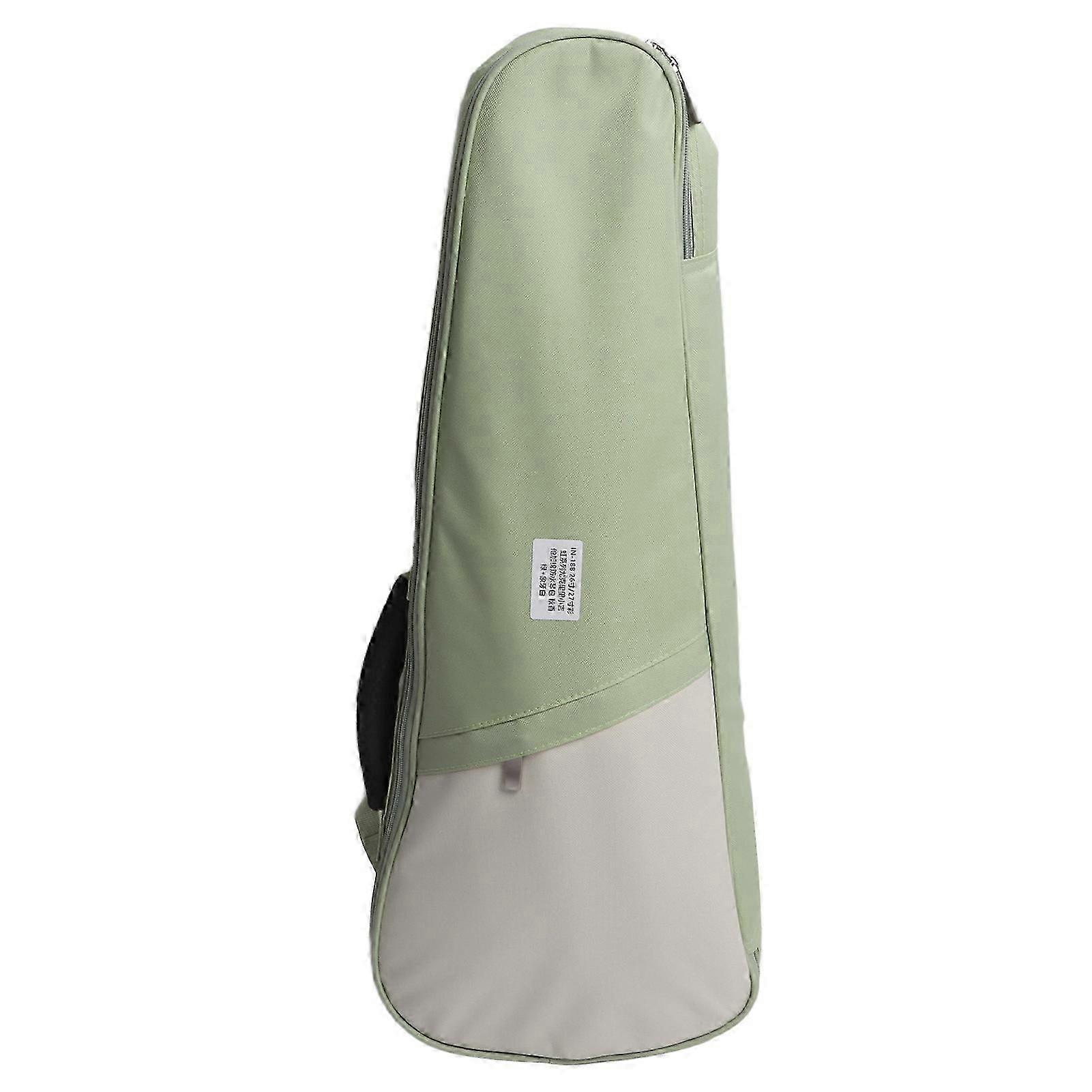 ウクレレバッグレインボーシリーズ防水ソフトコットンパッド入りギグケースバッグ26インチまたは27インチウクレレグリーンとアイボリーホワイト