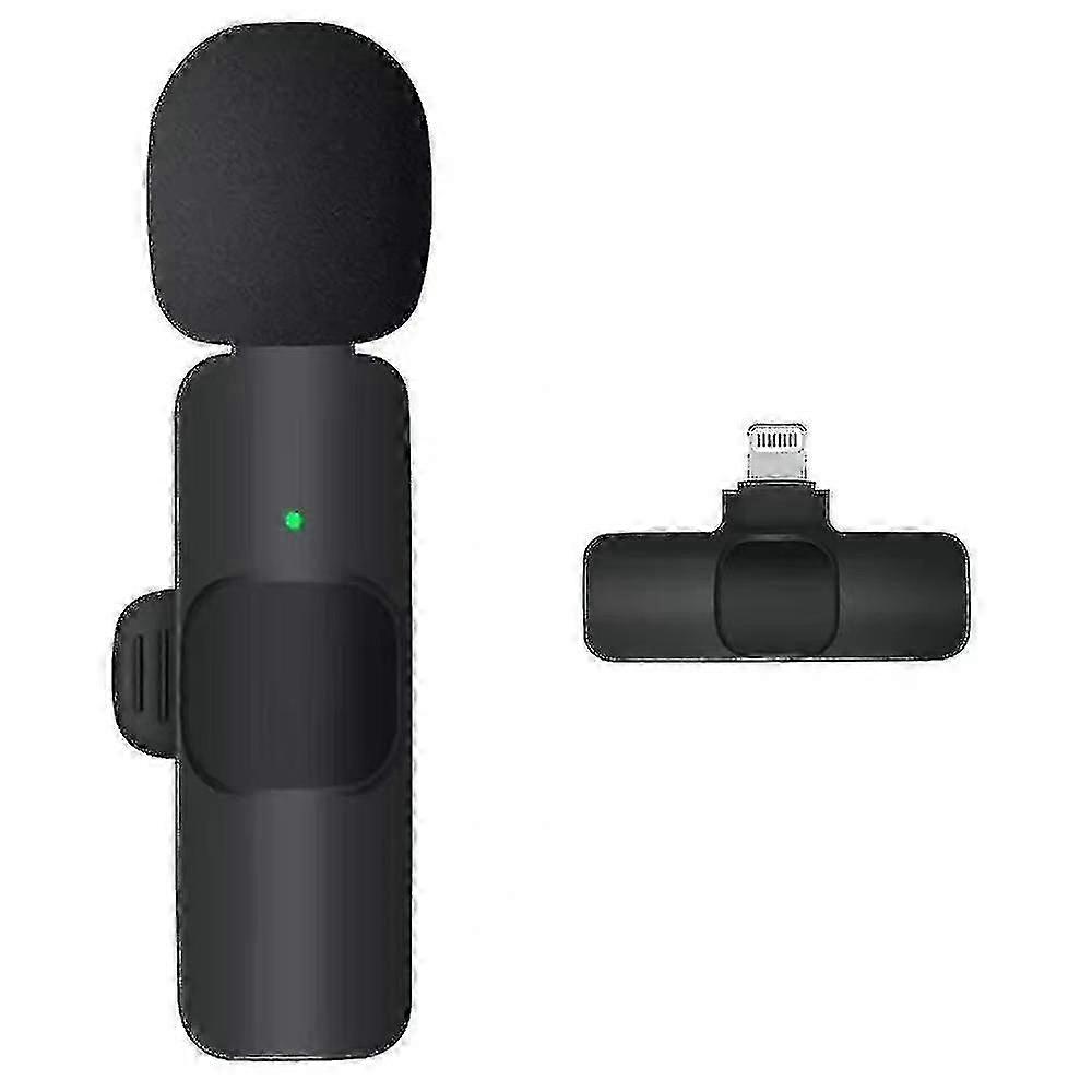 Wireless Lapel Microphone Noise Reduction Lavalier Microphone With Receiver For Mobile Phone Pc
