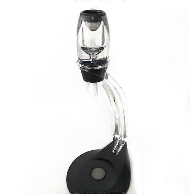 Professional Magic Red Wine Decanter Pourer with Filter Stand Quick Air Aerator Dispenser for Home Dining Bar Essential Set