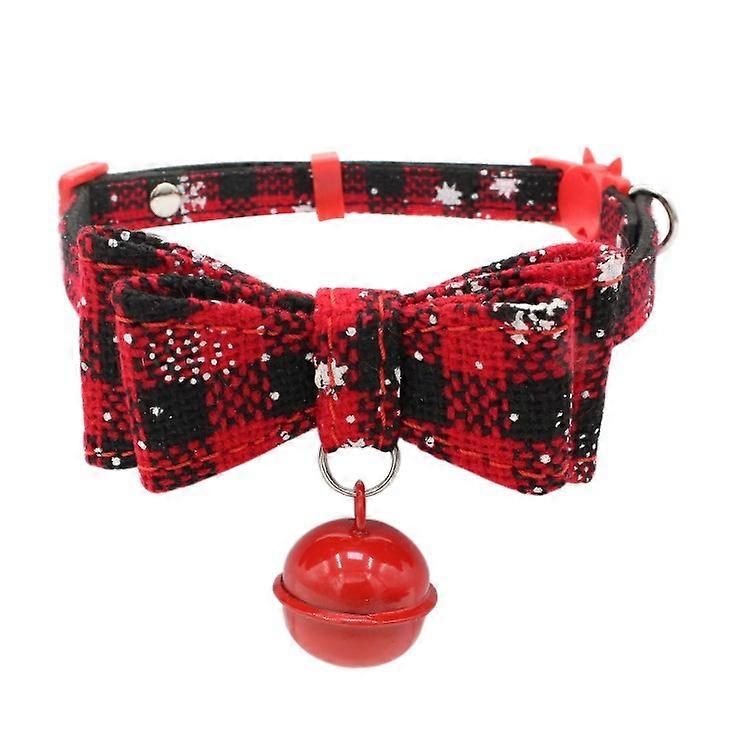 Soft Dog Collar with Bell and Bowtie for Small Medium Large Dogs