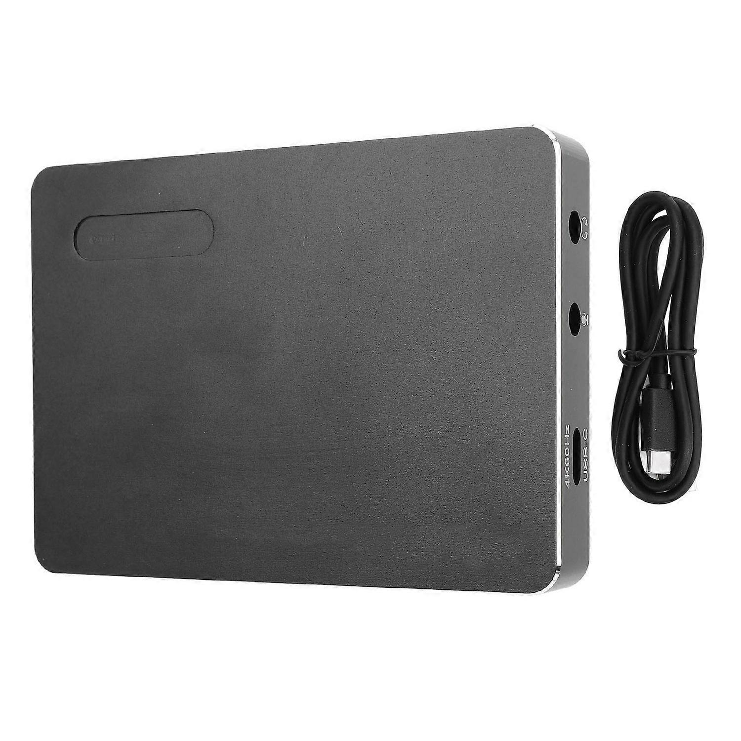 USB C 4K 60Hz HD Display Interface to USB C 3.2 HDR Video Recording Card Video Catch Card with Passt