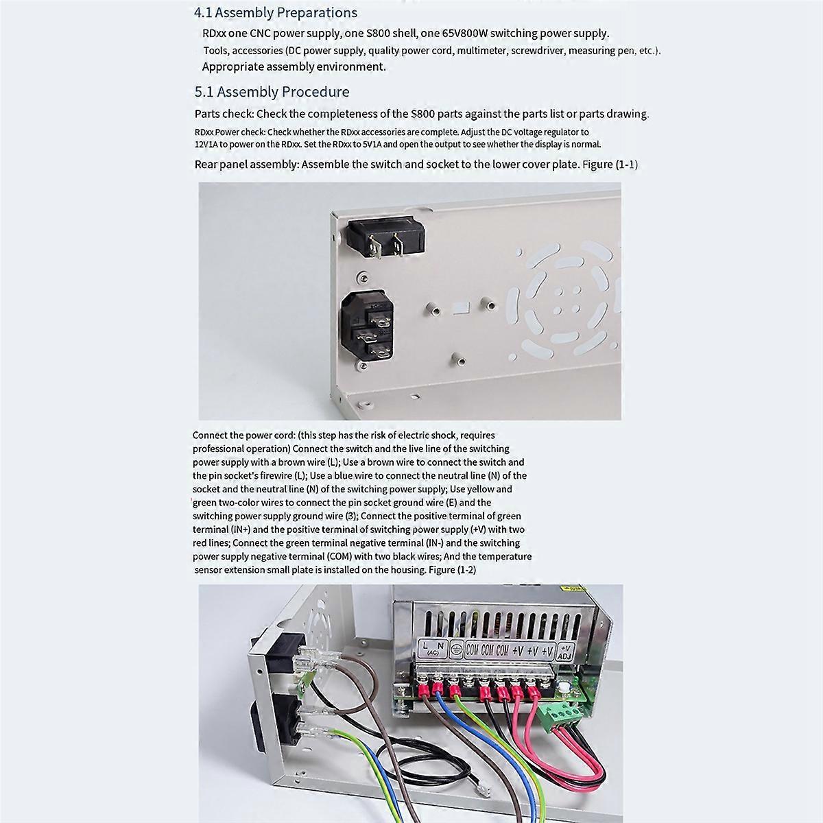 Boîtier d'alimentation numérique S800 - Pour RD6012 / RD6012W / RD6018 / RD6018W