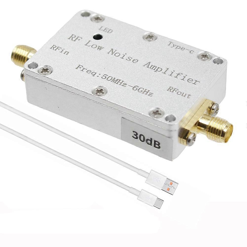 50M-6GHz Low Noise Amplifier LNA Drive Receiver Signal HAM Radio FM VHF UHF SDR LNA Amplifier