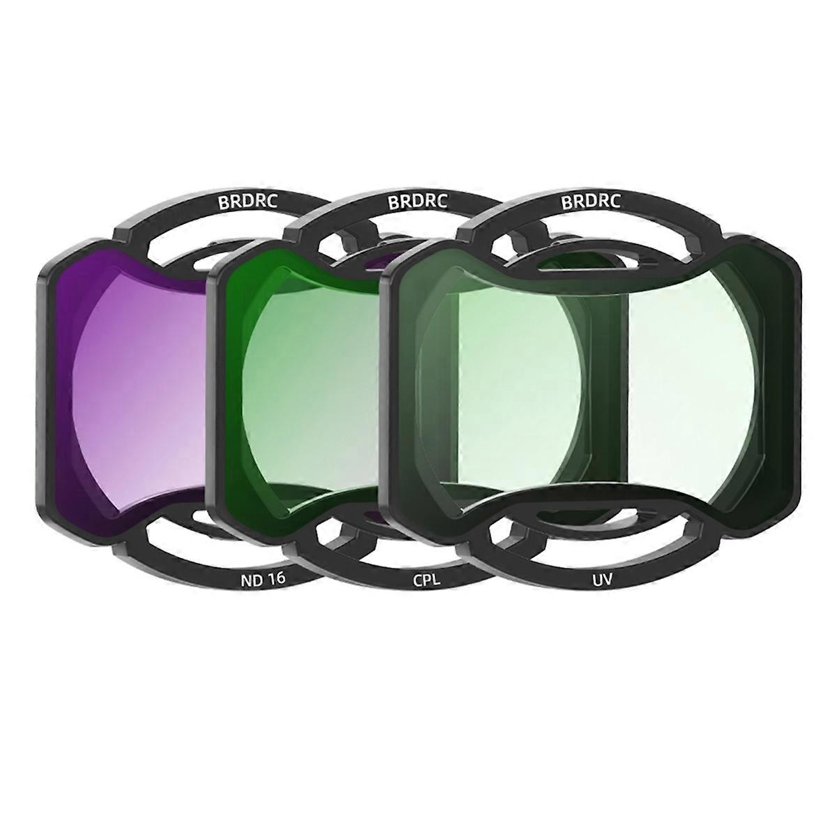 BRDRC Drone Lens Filters Set for DJI AVATA 2 Camera UV CPL ND16