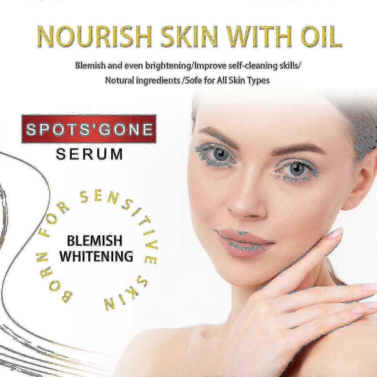 OUHOE Spot Fading Essence ، تبييض البشرة ، تلاشي البقع الداكنة وحب الشباب ، ترطيب ، ترطيب ومضاد للبشرة