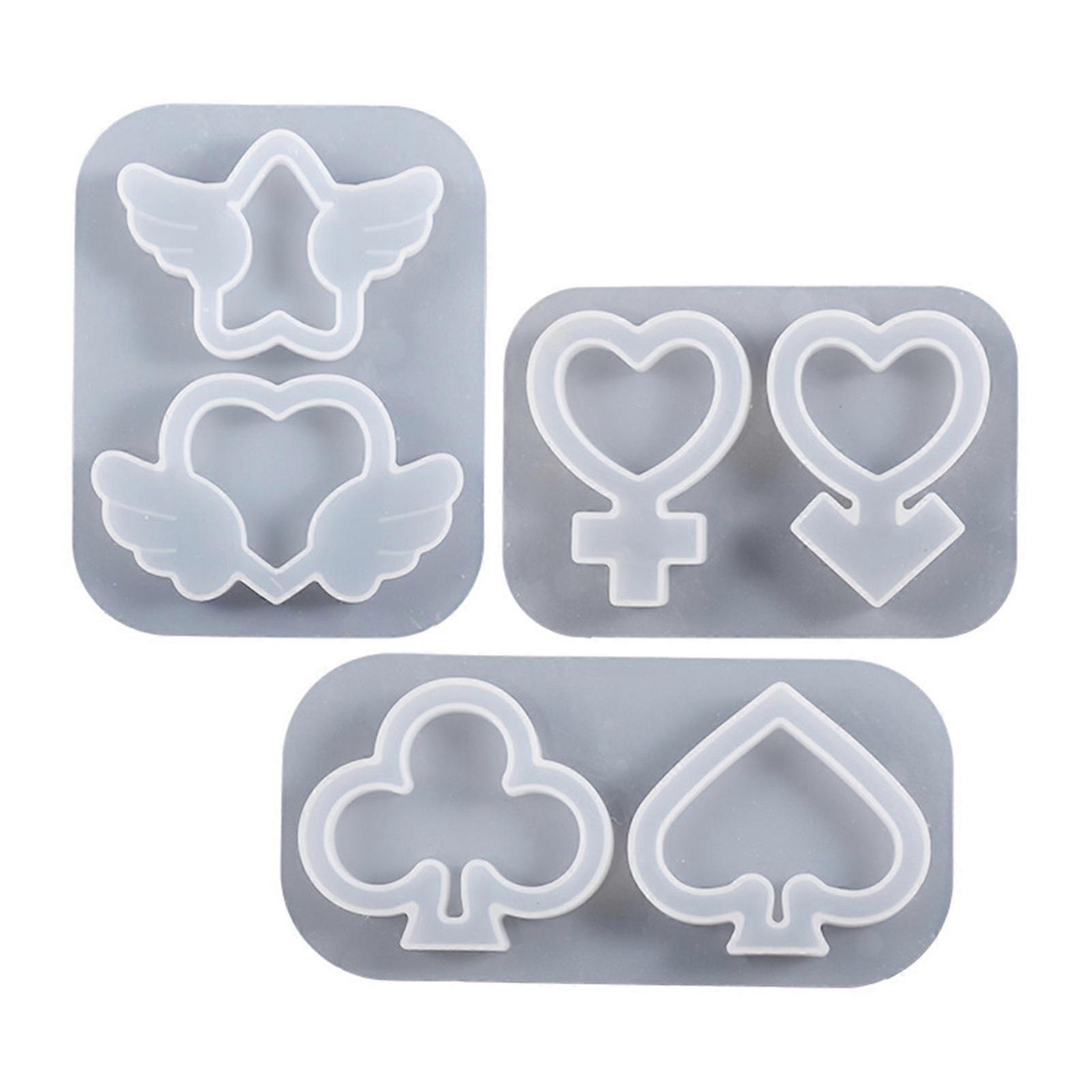Heart Resin Shaker Molds,Silicone Quicksand Mould Resin Shaker Molds Resin Epoxy Casting Shaker Mould for DIY Crafts