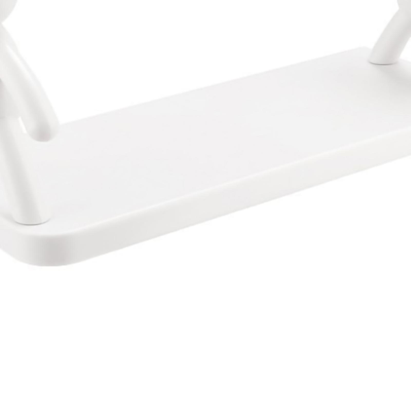 Bathroom Floating Shelf White 350g Punch Free Strong Load Bearing