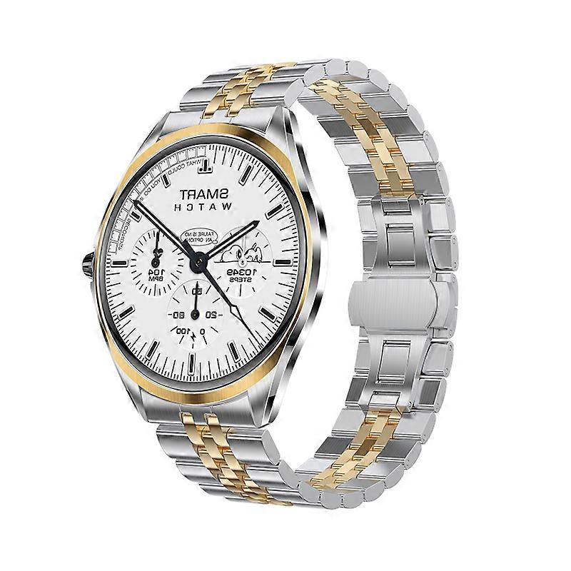 Smartwatch with 1.43-inch AMOLED Screen, Bluetooth Calling, and Sports Modes(Gold)