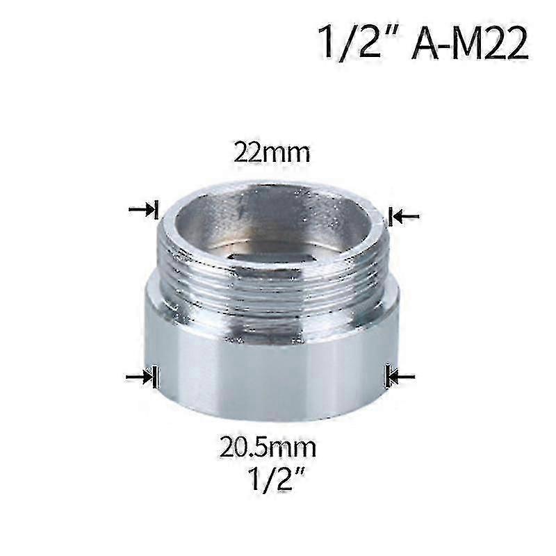 Cuplaj robinet de apă 1/2 până la M16 M18 M20 M22 M24 M28 Adaptor de robinet de reparare a conectorului filetat de conversie pentru bucătărie Bubbler Bathroom_fc10