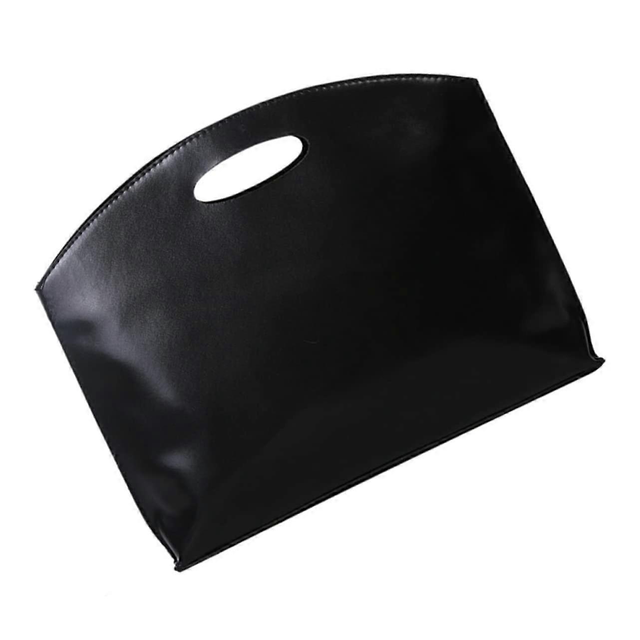 حقيبة PU الجلدية للنساء والرجال ، حقيبة يد الأعمال المقصورة البسيطة ، حقيبة حمل مكتبية أنيقة مع أحزمة قابلة للتعديل