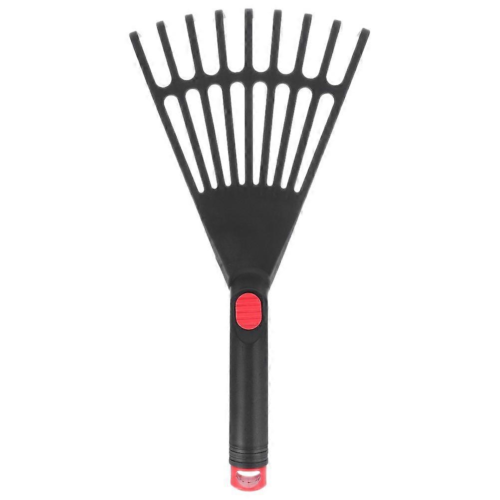 Leaf Rake Plastic Rake Gardening Rake Tool Small Garden Rake with Handle