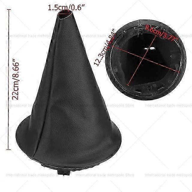Car Gear Shift Collar Pu Leather Gaiter Boot Cover W/frame Dust-proof For Citroen Berlingo Ii Mk2 2008-on