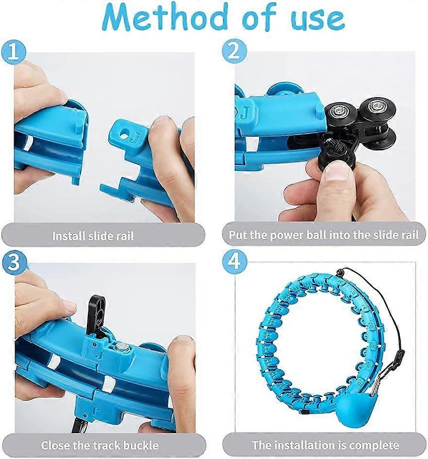 Detachable hula hoop belly and waist