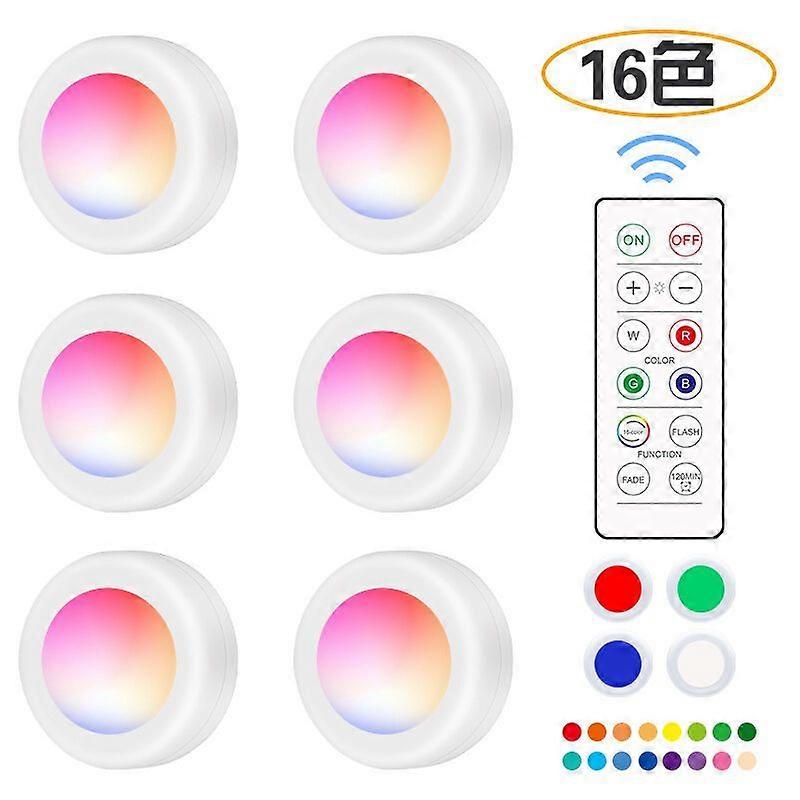 Wireless Self Adhesive LED Light-Dimmable Battery Operated Cabinet Light with Remote Control Cabinet Light Kitchen Under Cabinet Light Display Cabinet