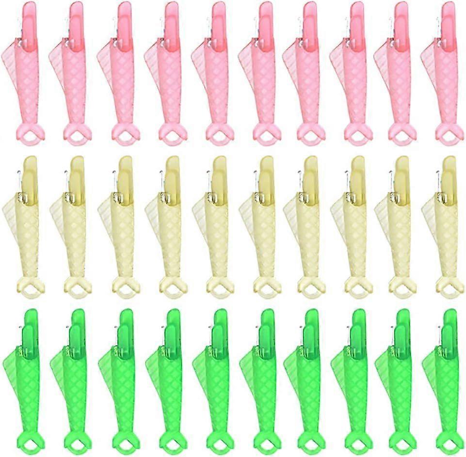 30 Pcs Sewing Machine Needle Threader Fish Type Quick Sewing Threader Embroidery Floss Automatic Sewing Craft DIY Tool